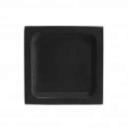 Assiette Carré noir à rebord 6x6cm (M)